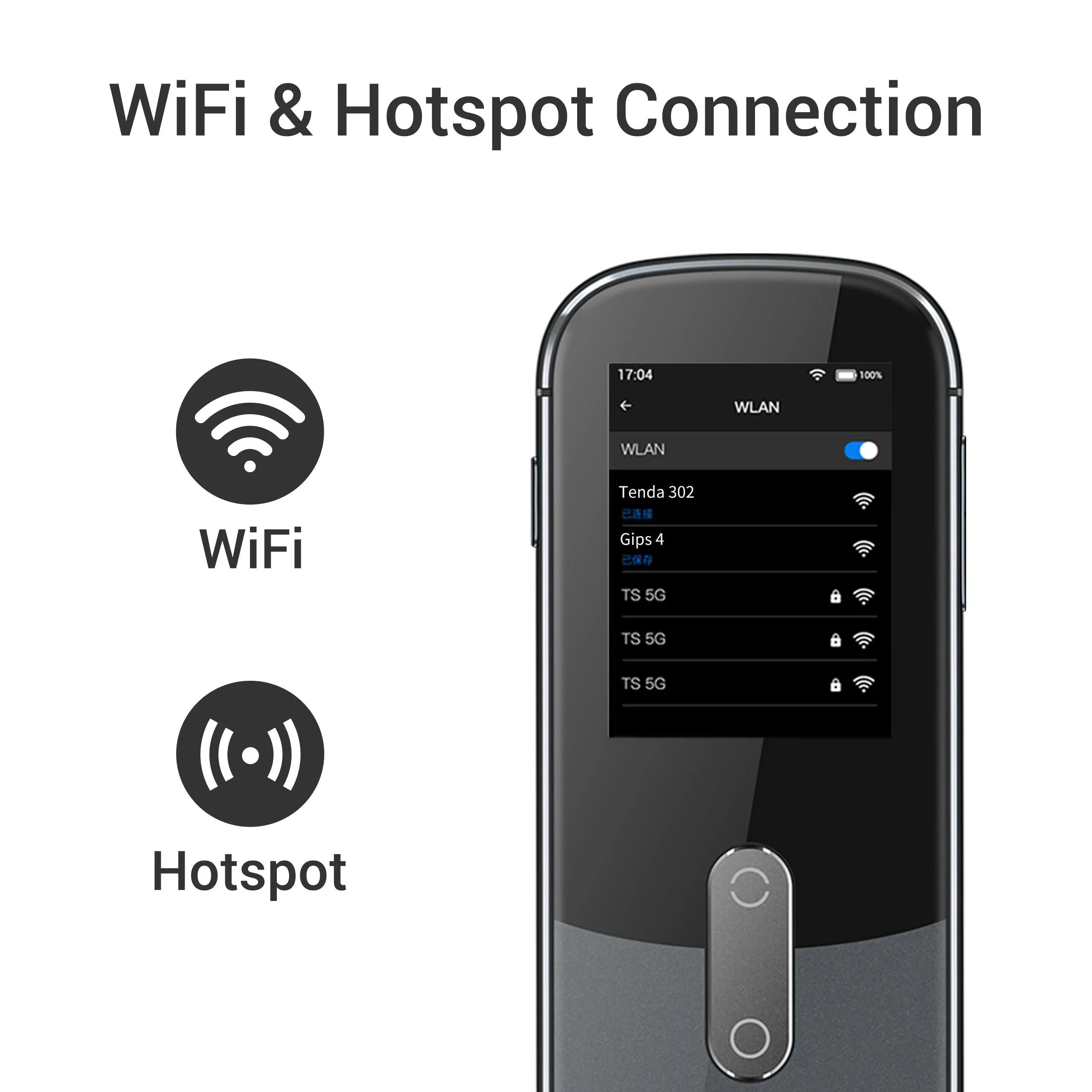 Polyverus® W09 Offline AI Translator – 144 Languages, No WiFi